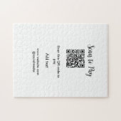 Puzzle Analyser pour payer scanner code QR ajouter des dé (Horizontal)