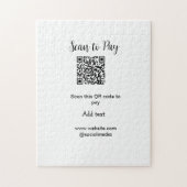Puzzle Analyser pour payer scanner code QR ajouter des dé (Vertical)