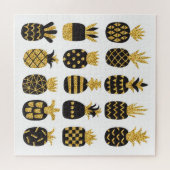 Puzzle Ananas noirs : Ensemble texturé unique (Horizontal)