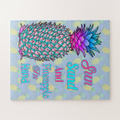 Puzzle Ananas Sur La Plage Main (Horizontal)