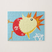 Puzzle anarchie punk rock easter chick (Horizontal)