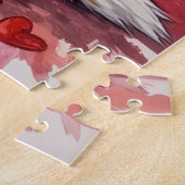 Puzzle Anatolian Shepherd Valentine Dog Art with Hearts (Côté)