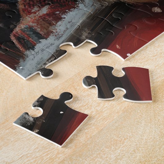 Puzzle Anatolie Berger Chien Roller Dessous de verre Noël (Côté)