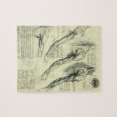 Puzzle Anatomie du bras et de l'épaule de Léonard de Vinc (Horizontal)