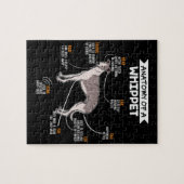 Puzzle anatomy of a whippet dog funny dog log (Horizontal)