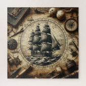 Puzzle Ancien bateau à voile pirate 4 (Vertical)
