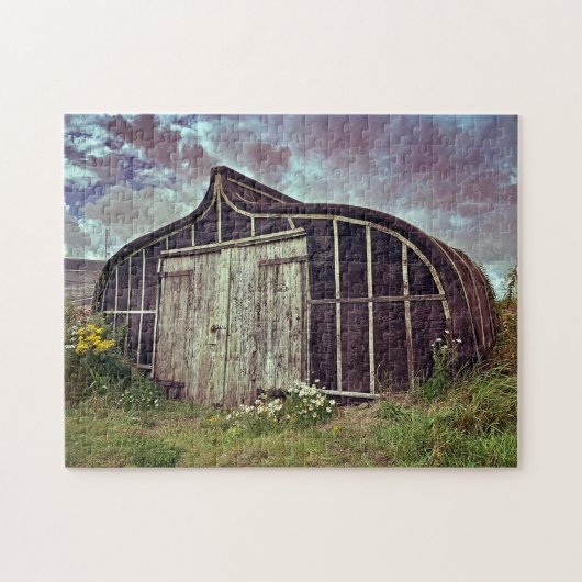 Puzzle Ancien Bateau Shed, Lindisfarne (Horizontal)