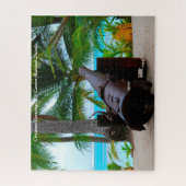 Puzzle Ancien Cannon Mariana Îles.Noël Salutations (Vertical)