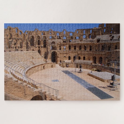 Puzzle Ancien El Jem Romain Amphithéâtre Ruines Tunisie (Horizontal)