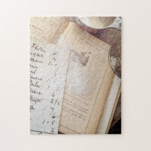 Puzzle Ancien livre de cuisine et recettes