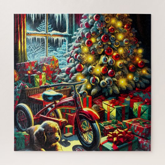 Puzzle Ancien matin de Noël Nostalgique (Vertical)