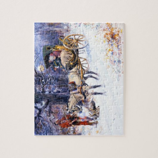 Puzzle Ancien Noël en Nouvelle-Angleterre (par Charles Ru (Vertical)