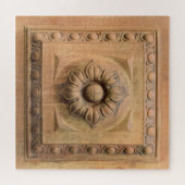 Puzzle Ancien plaque florale italienne en terre cuite, tu (Horizontal)