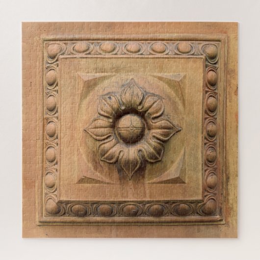 Puzzle Ancien plaque florale italienne en terre cuite, tu (Vertical)