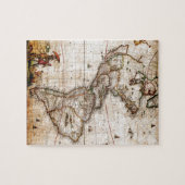 Puzzle Ancienne carte du continent américain (Horizontal)