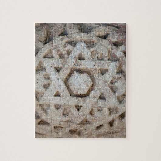 Puzzle Ancienne étoile de David sculptant, Israël (Vertical)