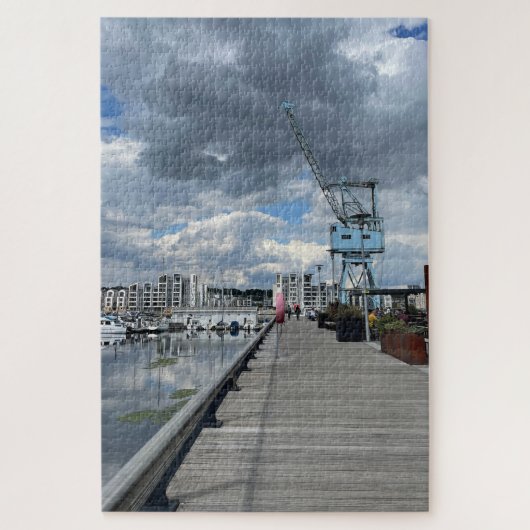 Puzzle Ancienne grue à quai (Vertical)