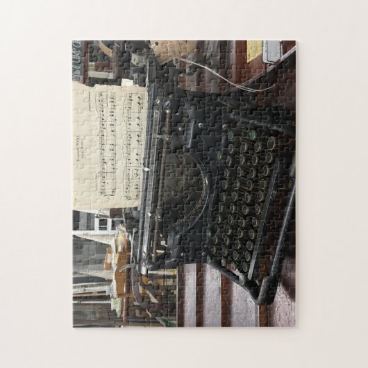 Puzzle Ancienne machine à écrire avec Partition (Vertical)