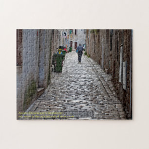 Puzzle Ancienne rue pavée de Rovinj Croatie