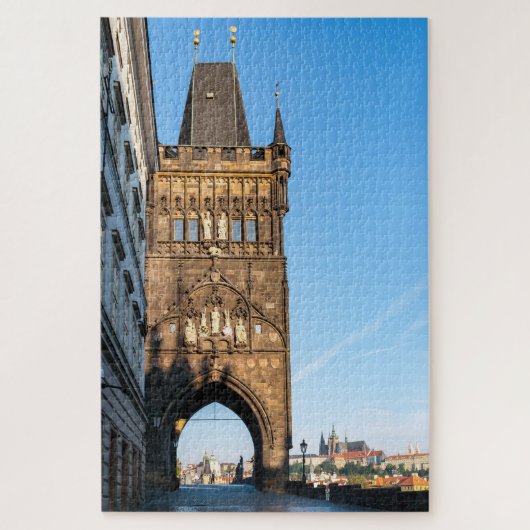 Puzzle Ancienne tour de Charles Bridge & Château de Pragu (Vertical)