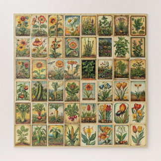 Puzzle Anciens paquets de graines et d'ampoules