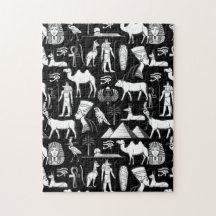 Ancient Egypt Hieroglyphic Symbol Pattern     