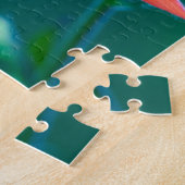 Puzzle Ancolie rouge (Côté)