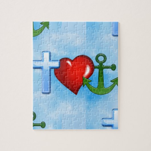 Puzzle ancré par jésus (Vertical)