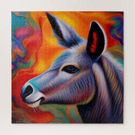 Puzzle Âne aux yeux bleus (Vertical)