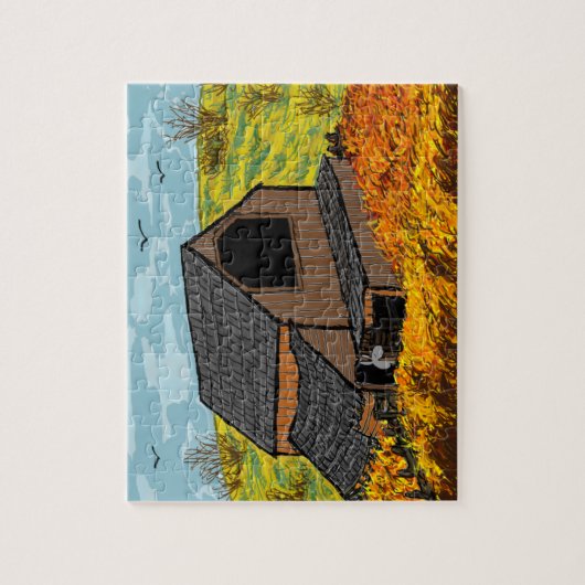 Puzzle âne dans la grange (Vertical)