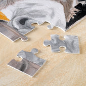 Puzzle Âne mignon et une carotte (Côté)