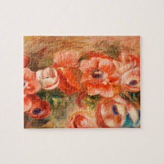 Puzzle Anemones by Renoir Impressionist Painting