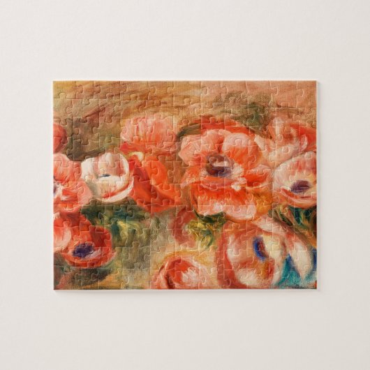 Puzzle Anemones by Renoir Impressionist Painting (Horizontal)