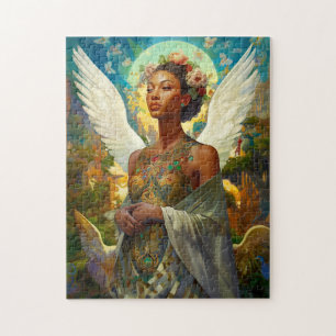 Puzzle Ange afro-américain déesse Imaginaire Art
