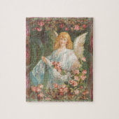 Puzzle Ange avec des roses (Vertical)