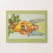 Puzzle Ange avec houx et mandoline (Horizontal)