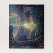 Puzzle Ange Céleste Hovers Au-Dessus De Mystérieux Jardin (Vertical)