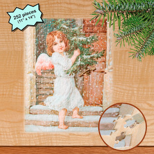 Puzzle Ange Charmant avec Sapin de Noël