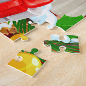 Puzzle Ange de Noël et cadeaux (Côté)