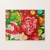 Puzzle Ange de Noël et cadeaux (Horizontal)