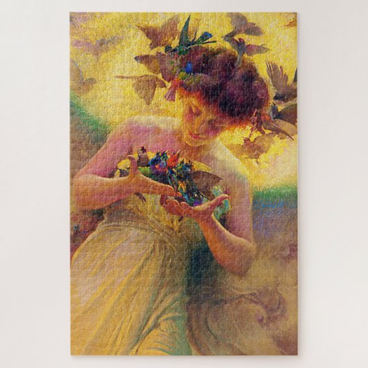 Puzzle « Ange des Oiseaux » de Franz Dvorak (Vertical)