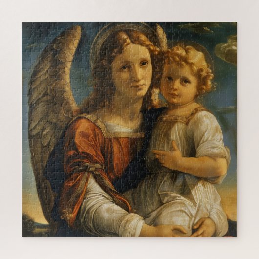 Puzzle Ange et bébé Jésus (Vertical)