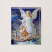 Puzzle Ange gardien, enfants et pont (Vertical)