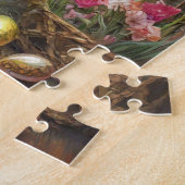 Puzzle ange guerrier lapin de Pâques steampunk (Côté)
