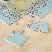 Puzzle Ange vintage avec la croix pourpre (Côté)