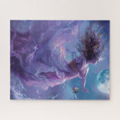 Puzzle Angel bleu scintillant de la paix (Horizontal)