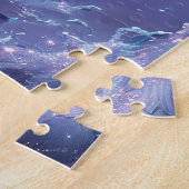 Puzzle Angel bleu scintillant de la paix (Côté)