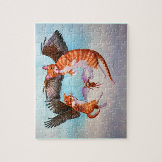 Puzzle Angel Chat et jeu de souris (Vertical)