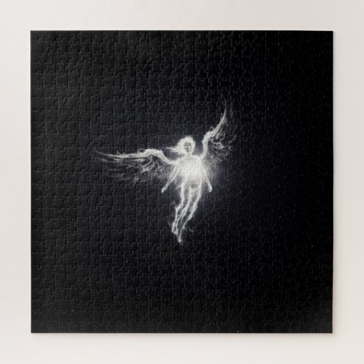 Puzzle Angel d'esprit brillant blanc dans l'espace extra- (Vertical)