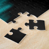 Puzzle Angel, perdu dans la pensée, noir et vert Design (Côté)